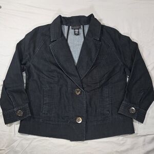 Apostrophe Black Blazer Tailored Suit Jacket